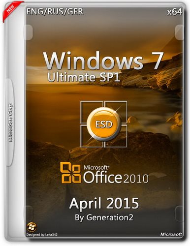 Windows 7 Ultimate SP1 x64 + Office2010 SP2 ESD April (2015) PC