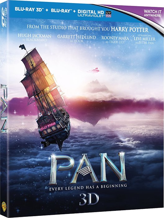 Пэн: Путешествие в Нетландию / Pan (2015/BDRip) 1080p | 3D-Video | halfOU | Лицензия