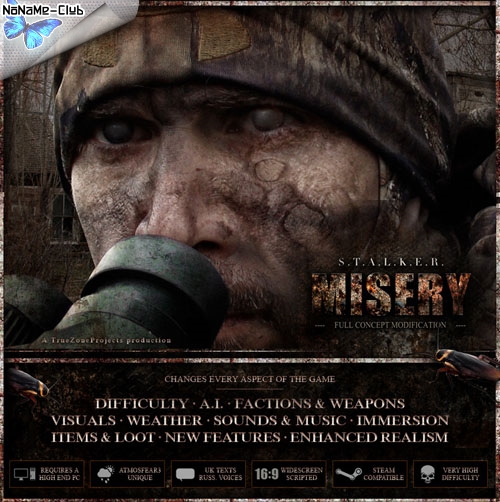 S.T.A.L.K.E.R.: Call of Pripyat - MISERY 2.1 Beta (2014/PC/Русский) | Mod