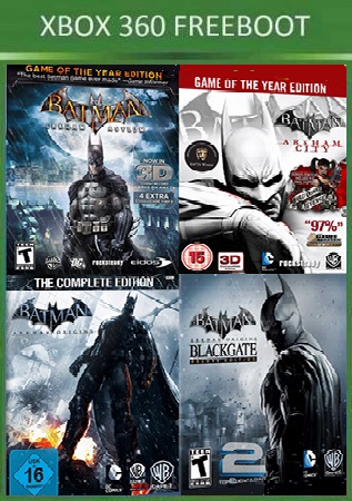 Batman [4in1] (2009-2014/XBOX360/Русский) | FREEBOOT